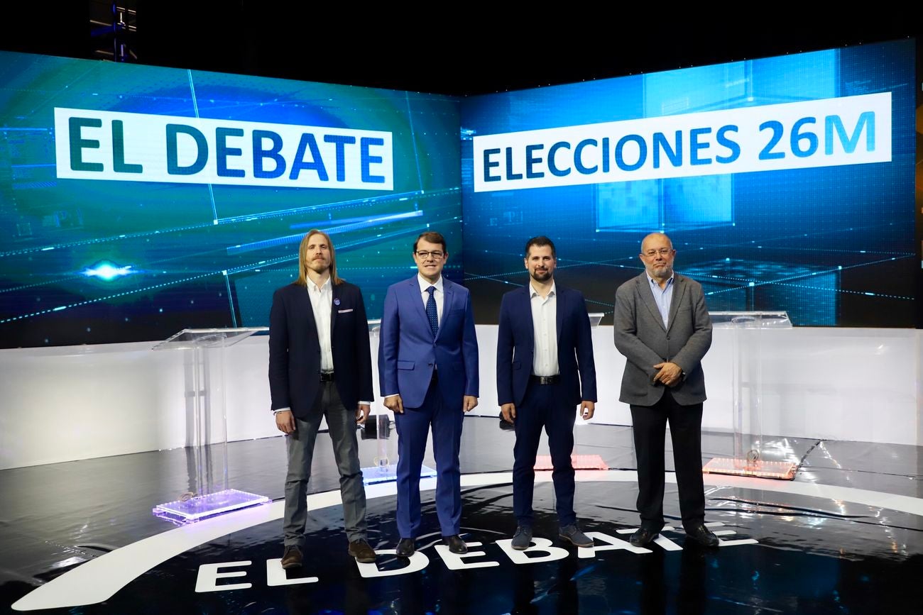 Primer debate electoral de campaña entre candidatos a la Presidencia de la Junta