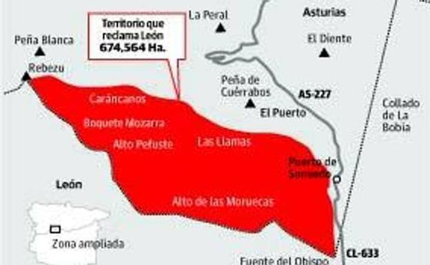 Zona del conflicto entre territorios.