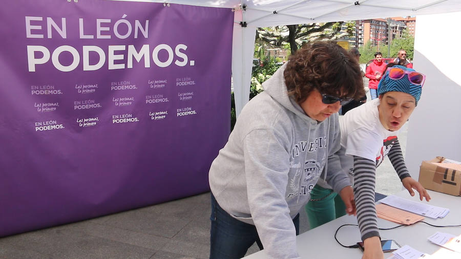 Fotos: El rastro de León, campo de batalla electoral