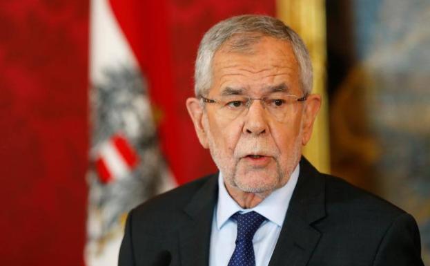 El presidente austríaco, Alexander Van der Bellen.