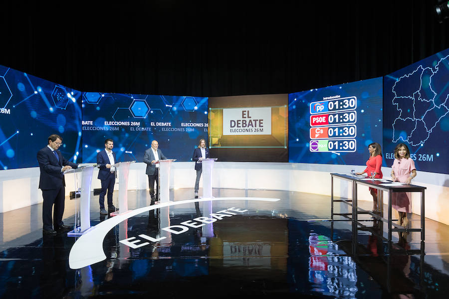 Fotos: Debate de candidatos a la Junta de Castilla y León
