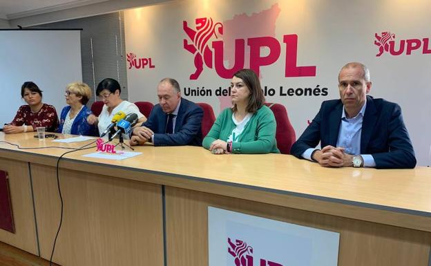 Imagen de la rueda de prensa de UPL. 