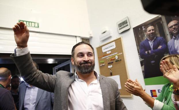 El presidente de Vox, Santiago Abascal. 