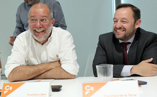 El candidato de Ciudadanos a la presidencia de la Junta de Castilla y León , Francisco Igea, asiste a la reunión del Comité Ejecutivo del Partido.