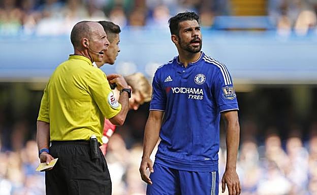 Diego Costa, durante un partido con el Chelsea en 2015. 