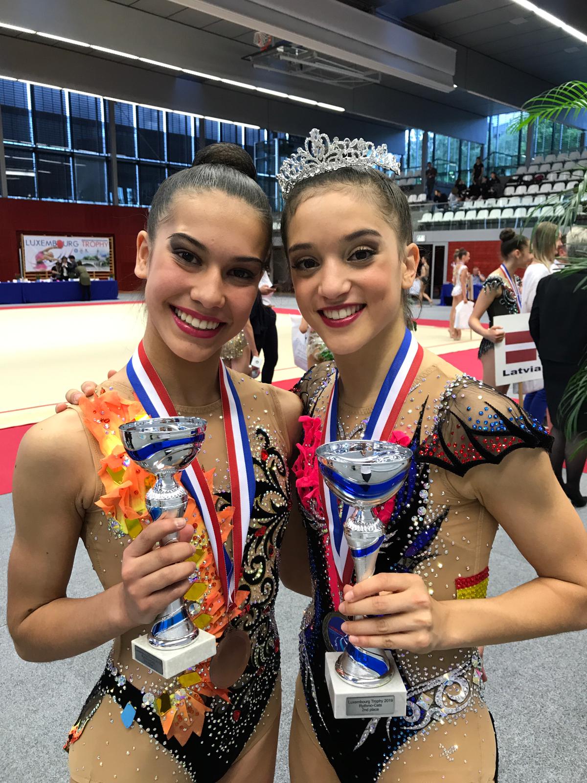 Lluvia de medallas para las seis gimnastas del Club Ritmo que han participado en el Luxembourg Trophy: Sara Llana, Andrea Fernández, Andrea Corral, Carla Vilasánchez, Natalia Gago y Sandra García