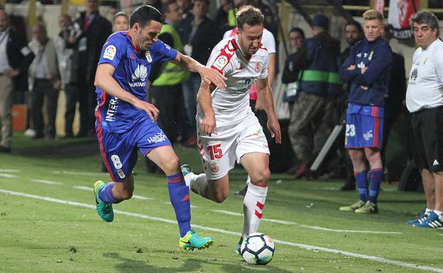 Ángel García, en un partido con la Cultural.