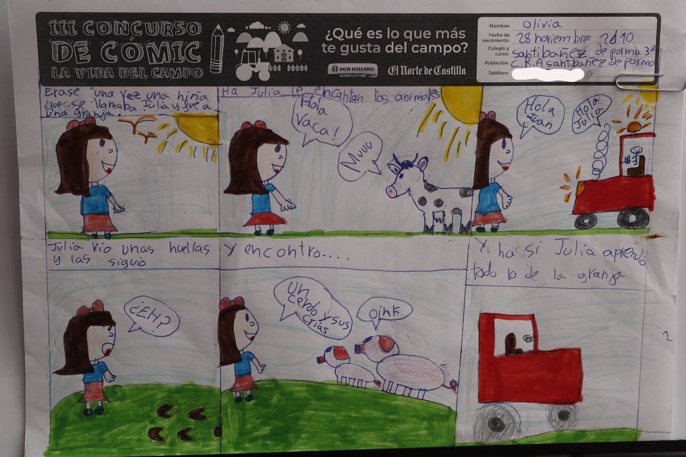 Fotos: Trabajos de 3º de Primaria en la modalidad de cómic del III Concurso de Dibujo y Cómic &#039;La vida del campo&#039;