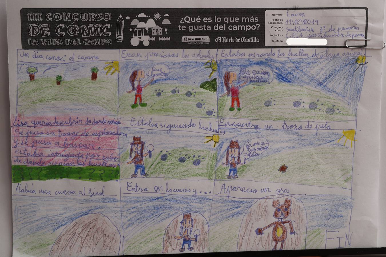 Fotos: Trabajos de 3º de Primaria en la modalidad de cómic del III Concurso de Dibujo y Cómic &#039;La vida del campo&#039;