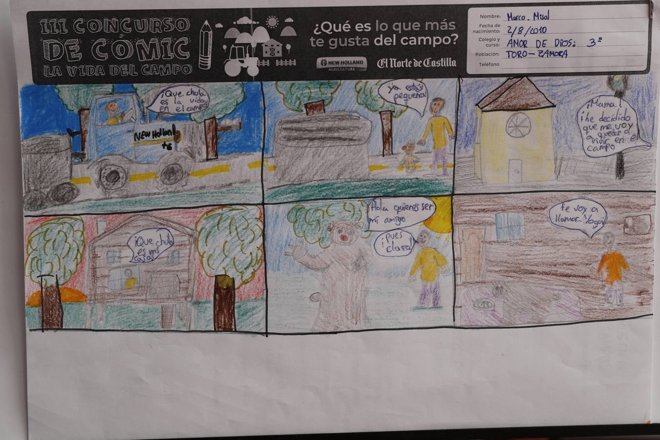 Fotos: Trabajos de 3º de Primaria en la modalidad de cómic del III Concurso de Dibujo y Cómic &#039;La vida del campo&#039;