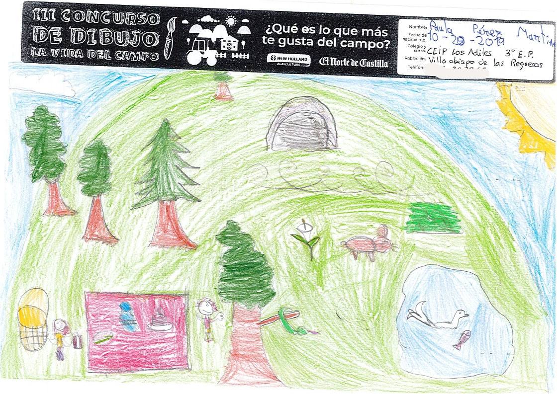 Fotos: Trabajos de 3º de Primaria en la modalidad de dibujo del III Concurso de Dibujo y Cómic &#039;La vida del campo&#039;