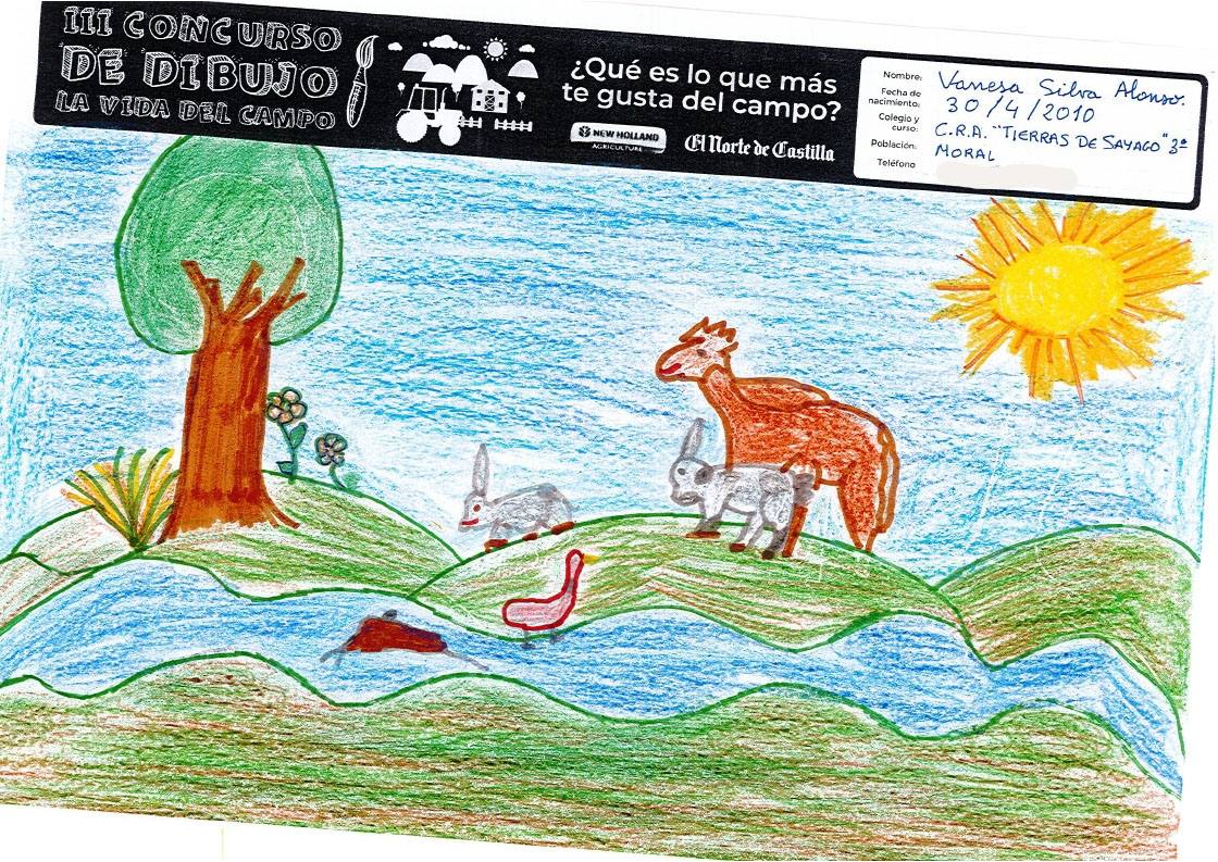 Fotos: Trabajos de 3º de Primaria en la modalidad de dibujo del III Concurso de Dibujo y Cómic &#039;La vida del campo&#039;