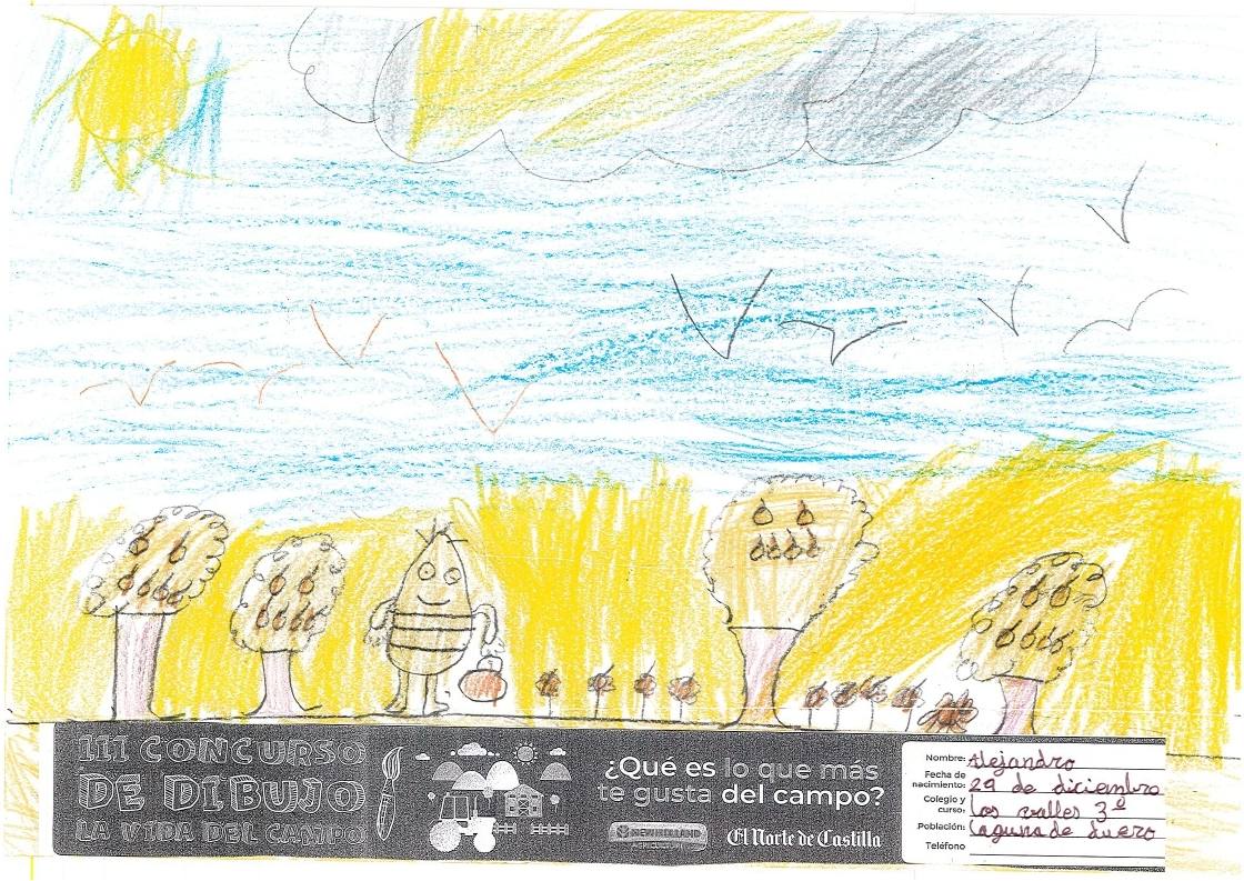 Fotos: Trabajos de 3º de Primaria en la modalidad de dibujo del III Concurso de Dibujo y Cómic &#039;La vida del campo&#039;