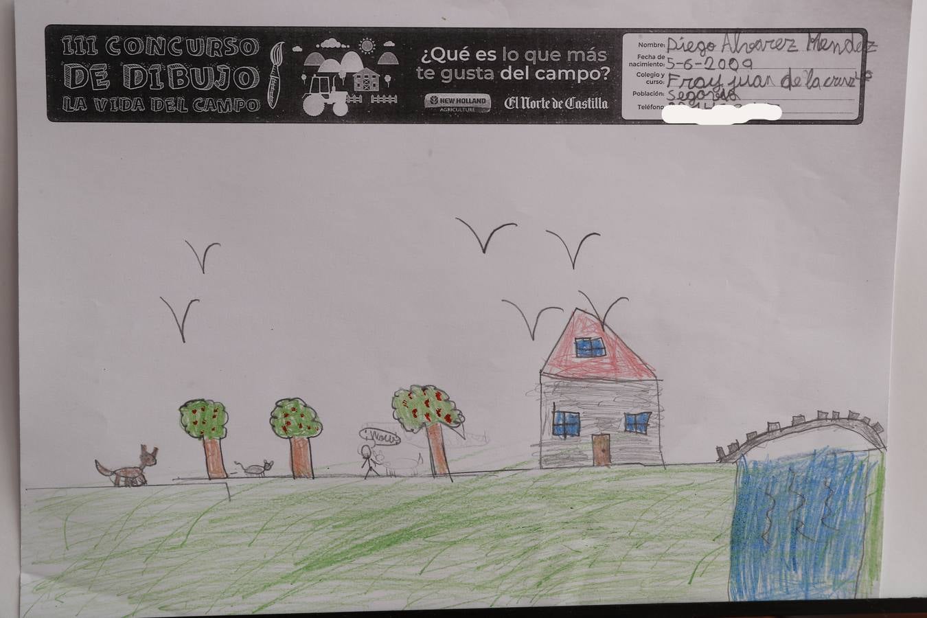 Fotos: Trabajos de 4º de Primaria en la modalidad de dibujo del III Concurso de Dibujo y Cómic &#039;La vida del campo&#039;