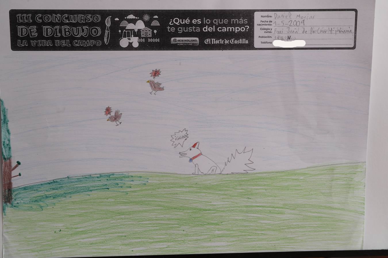 Fotos: Trabajos de 4º de Primaria en la modalidad de dibujo del III Concurso de Dibujo y Cómic &#039;La vida del campo&#039;