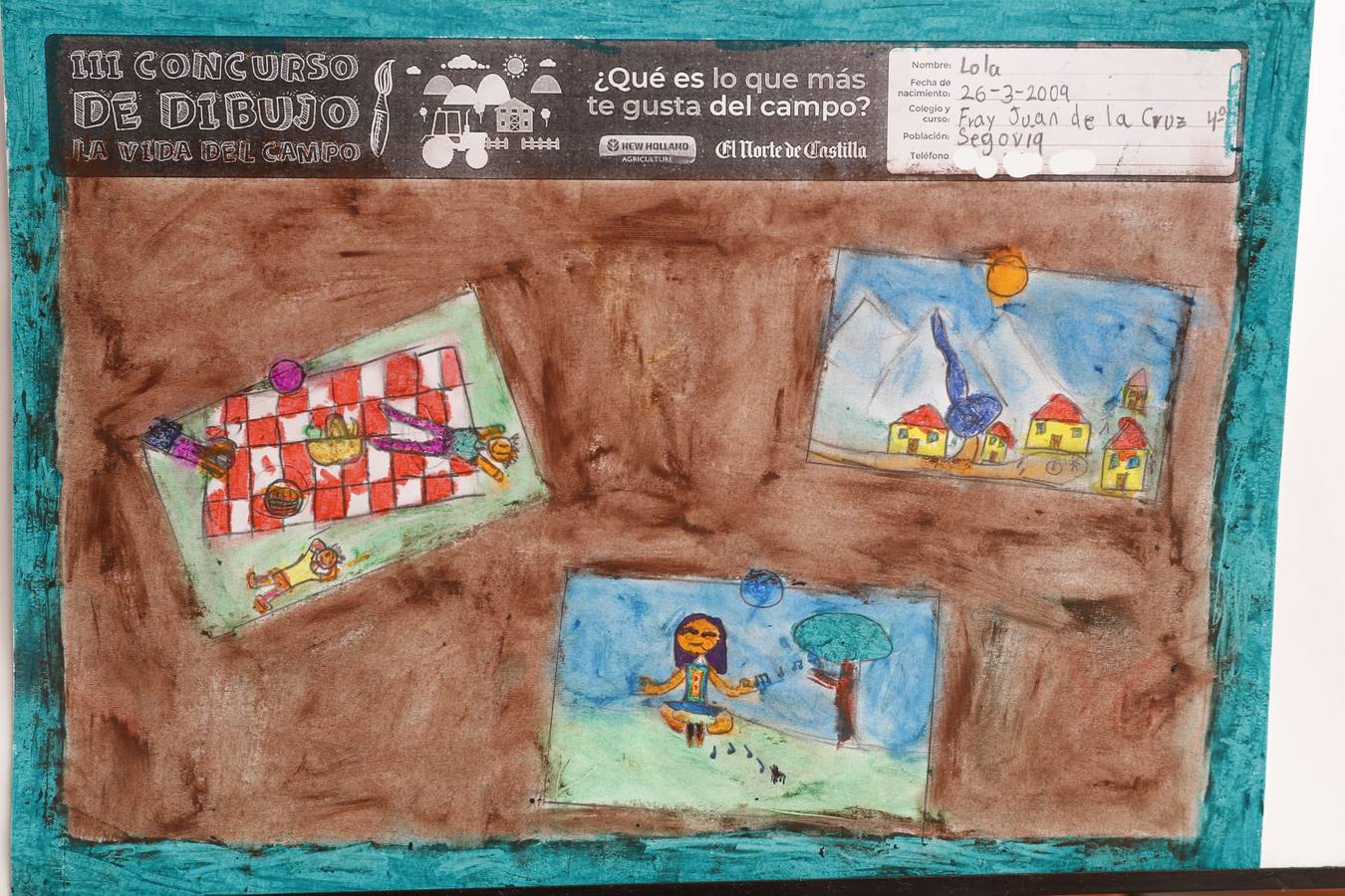 Fotos: Trabajos de 4º de Primaria en la modalidad de dibujo del III Concurso de Dibujo y Cómic &#039;La vida del campo&#039;