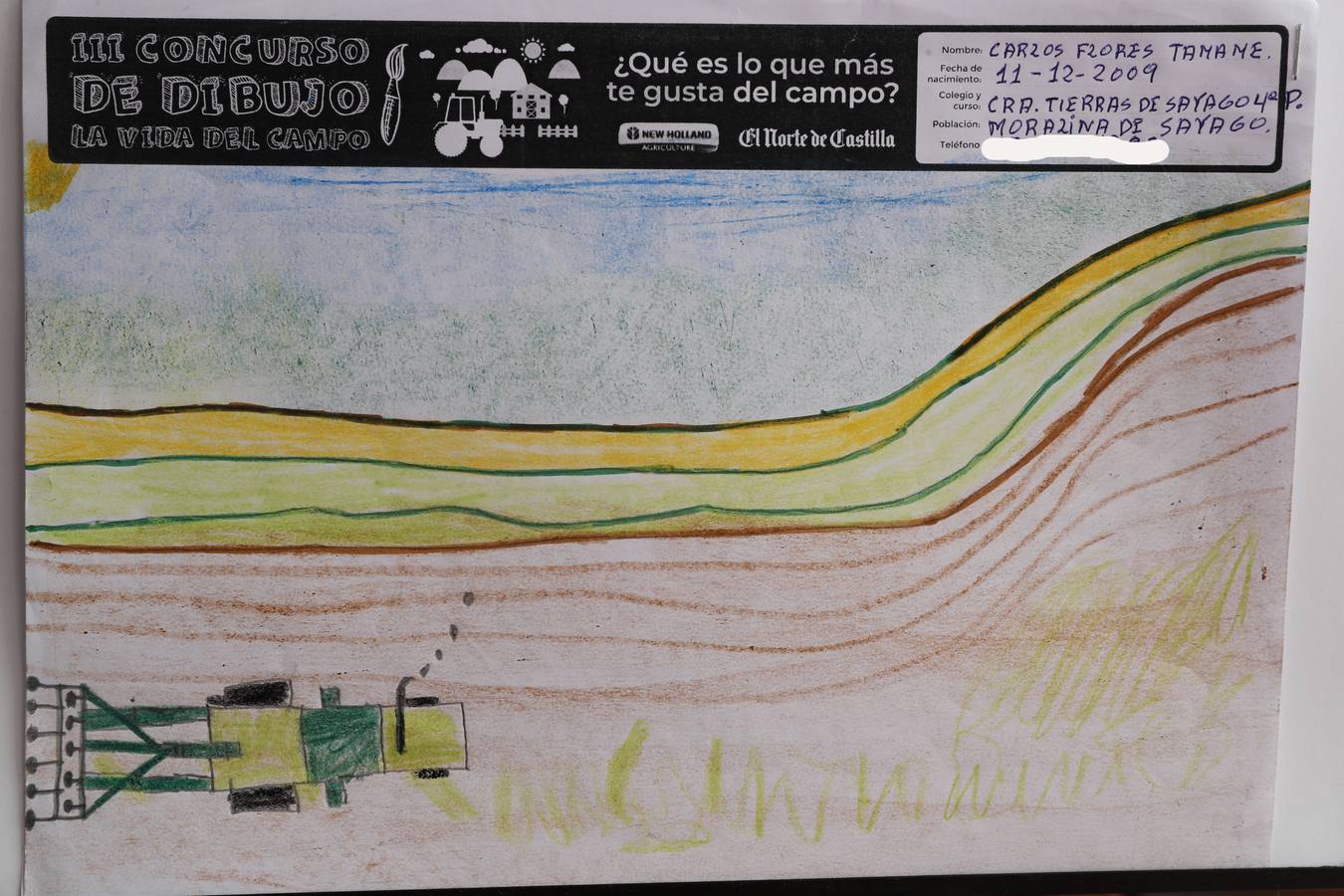 Fotos: Trabajos de 4º de Primaria en la modalidad de dibujo del III Concurso de Dibujo y Cómic &#039;La vida del campo&#039;