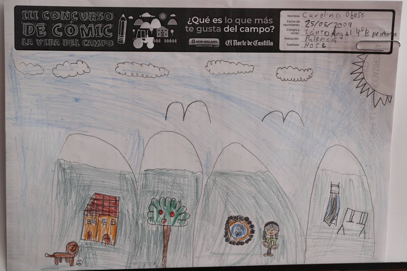 Fotos: Trabajos de 4º de Primaria en la modalidad de dibujo del III Concurso de Dibujo y Cómic &#039;La vida del campo&#039;