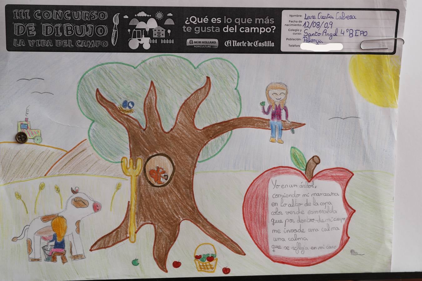 Fotos: Trabajos de 4º de Primaria en la modalidad de dibujo del III Concurso de Dibujo y Cómic &#039;La vida del campo&#039;