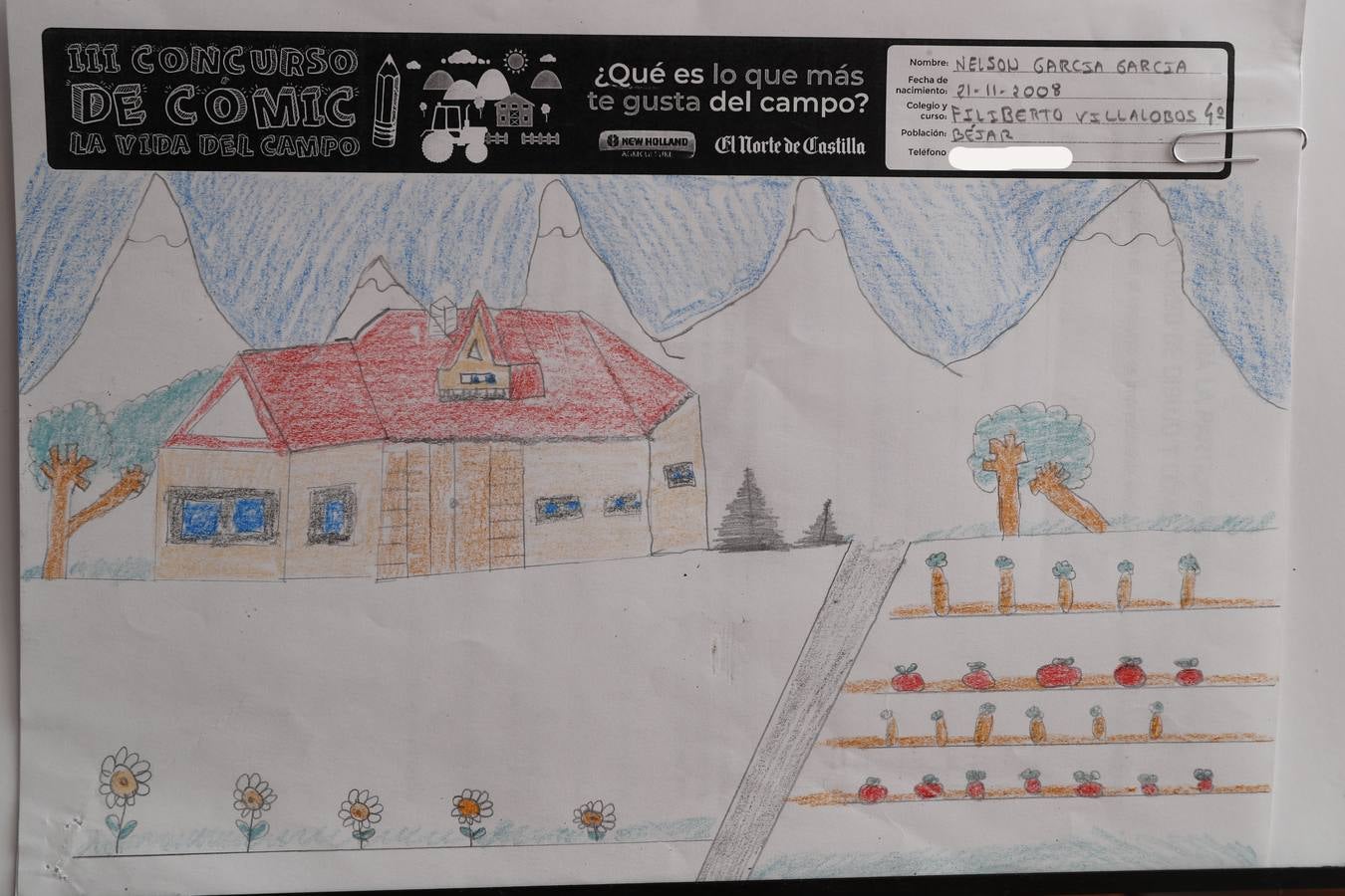 Fotos: Trabajos de 4º de Primaria en la modalidad de dibujo del III Concurso de Dibujo y Cómic &#039;La vida del campo&#039;