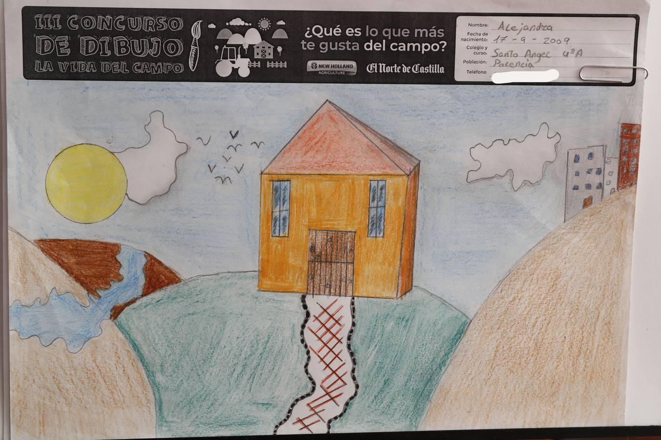 Fotos: Trabajos de 4º de Primaria en la modalidad de dibujo del III Concurso de Dibujo y Cómic &#039;La vida del campo&#039;