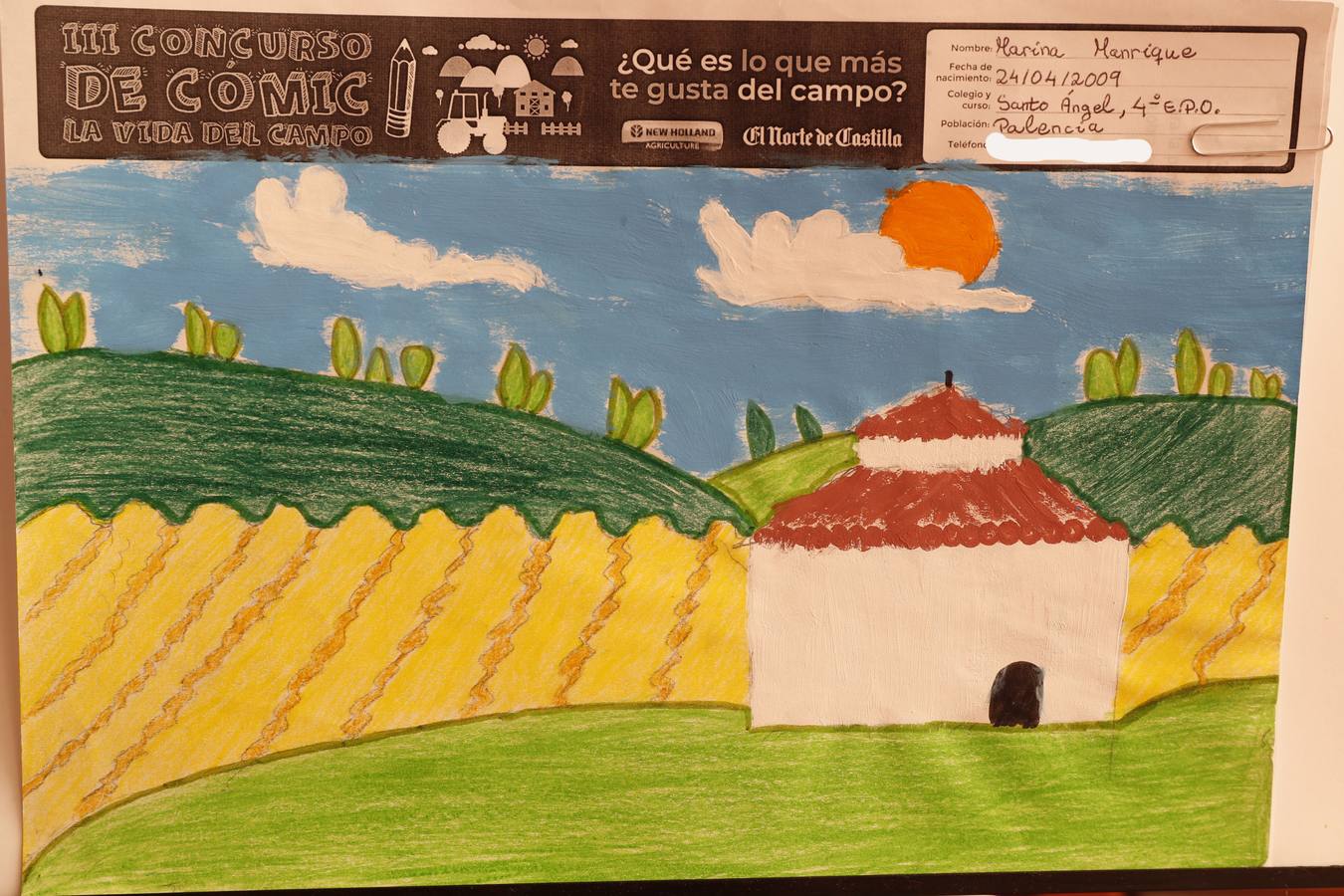 Fotos: Trabajos de 4º de Primaria en la modalidad de dibujo del III Concurso de Dibujo y Cómic &#039;La vida del campo&#039;