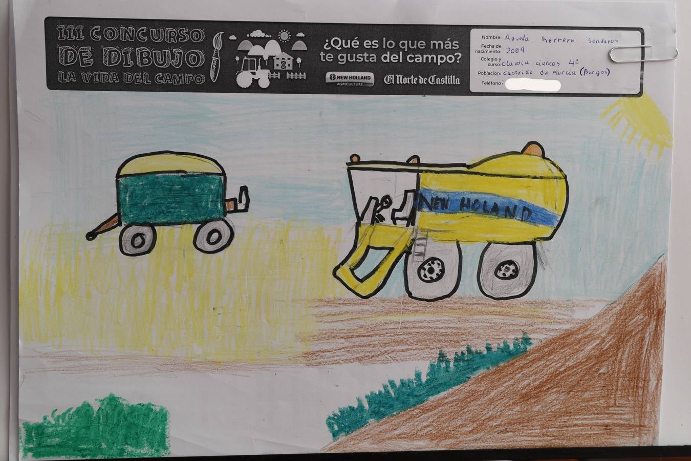 Fotos: Trabajos de 4º de Primaria en la modalidad de dibujo del III Concurso de Dibujo y Cómic &#039;La vida del campo&#039;