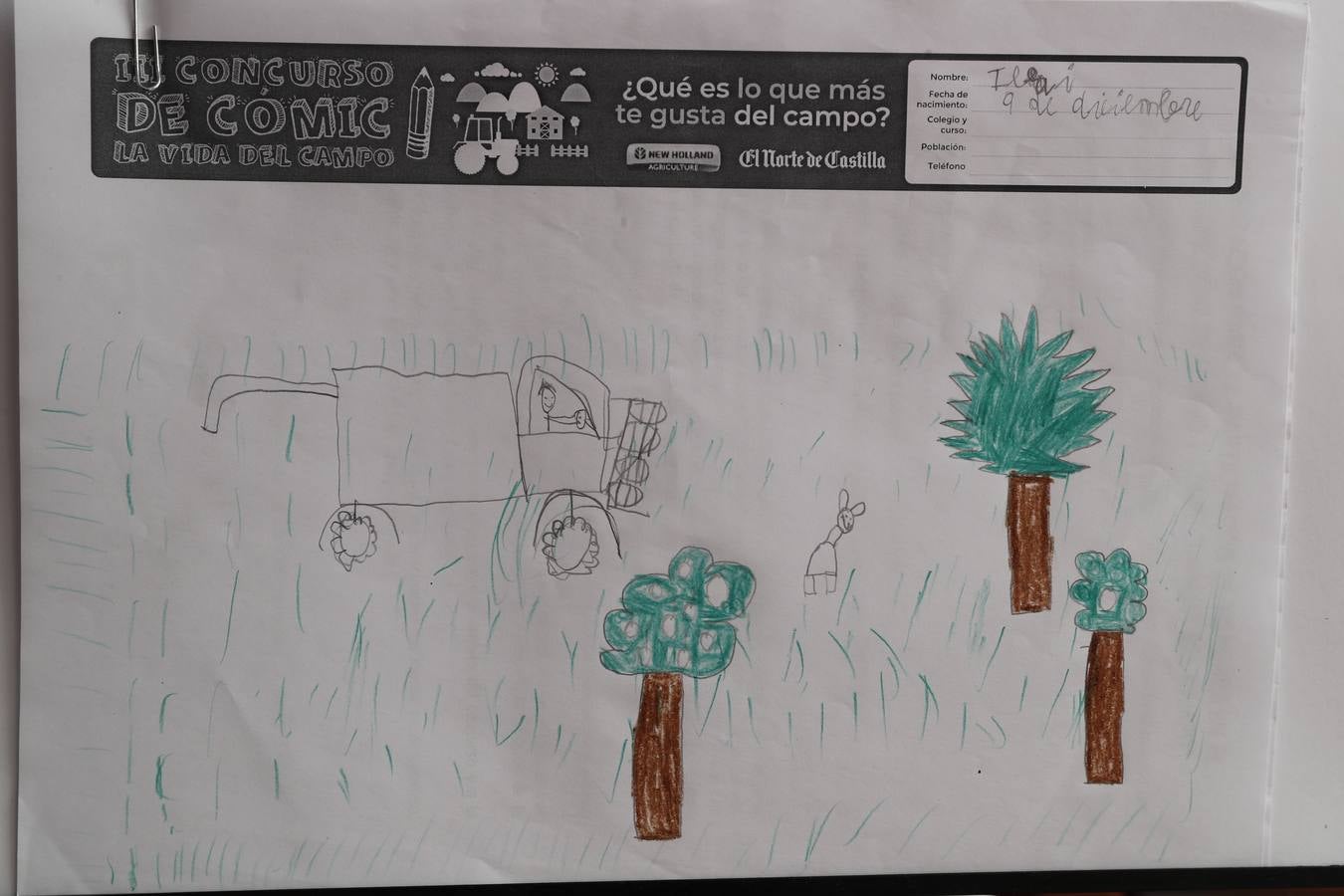 Fotos: Trabajos de 4º de Primaria en la modalidad de dibujo del III Concurso de Dibujo y Cómic &#039;La vida del campo&#039;