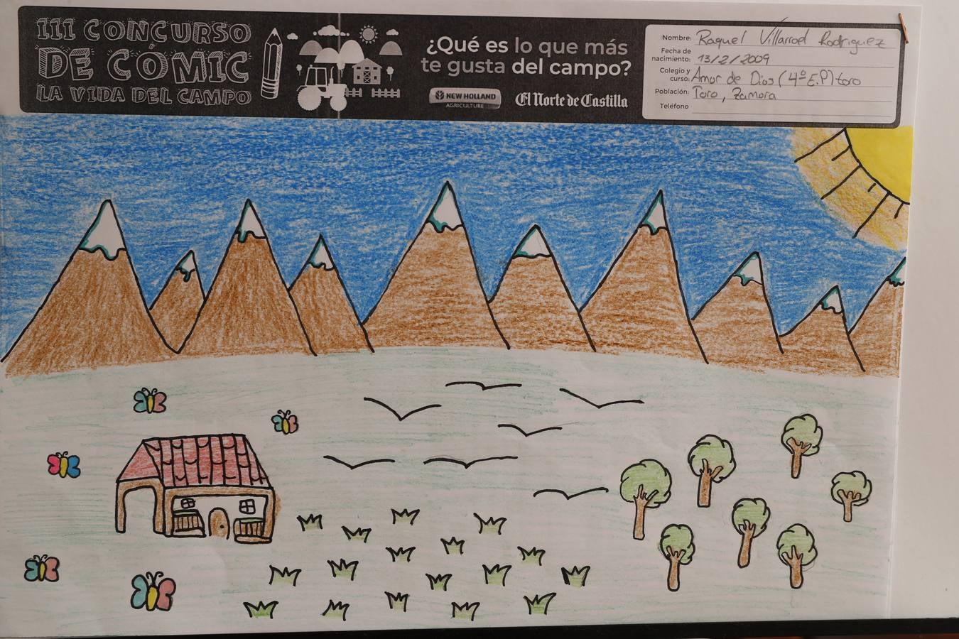 Fotos: Trabajos de 4º de Primaria en la modalidad de dibujo del III Concurso de Dibujo y Cómic &#039;La vida del campo&#039;