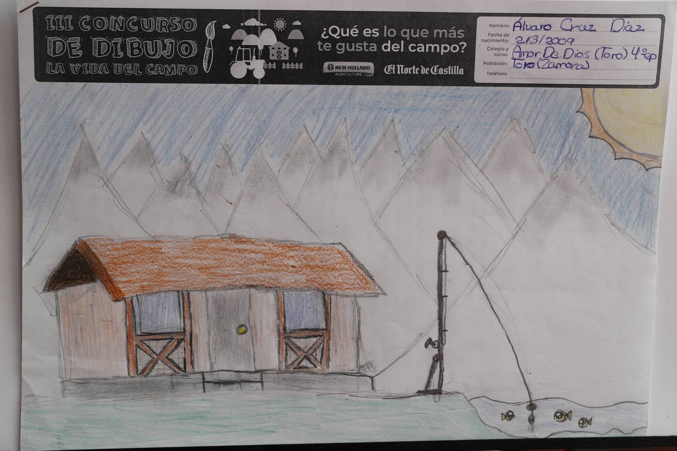 Fotos: Trabajos de 4º de Primaria en la modalidad de dibujo del III Concurso de Dibujo y Cómic &#039;La vida del campo&#039;