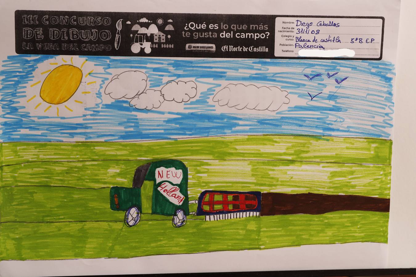 Fotos: Trabajos de 5º de Primaria en la modalidad de dibujo del III Concurso de Dibujo y Cómic &#039;La vida del campo&#039;