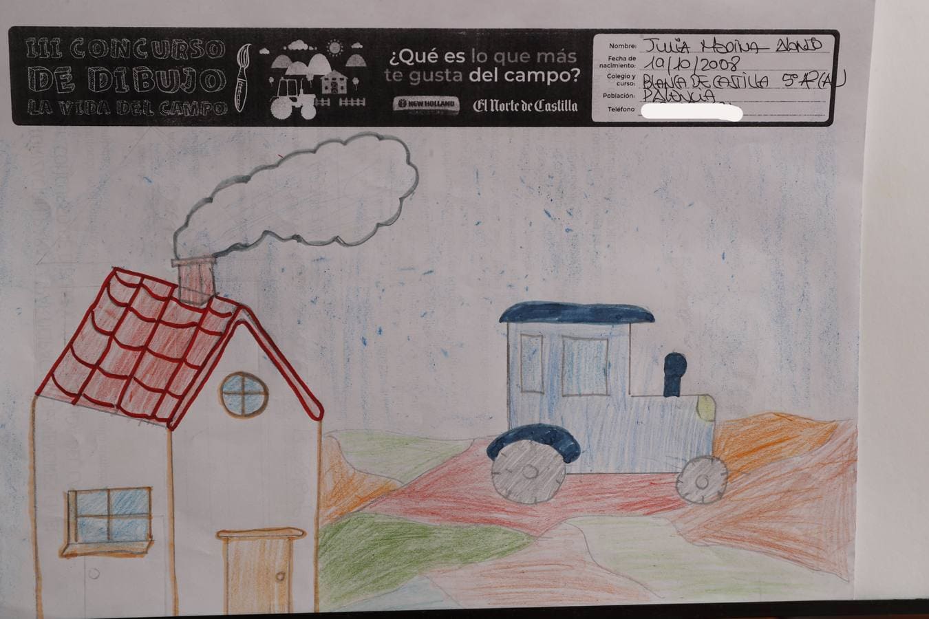 Fotos: Trabajos de 5º de Primaria en la modalidad de dibujo del III Concurso de Dibujo y Cómic &#039;La vida del campo&#039;