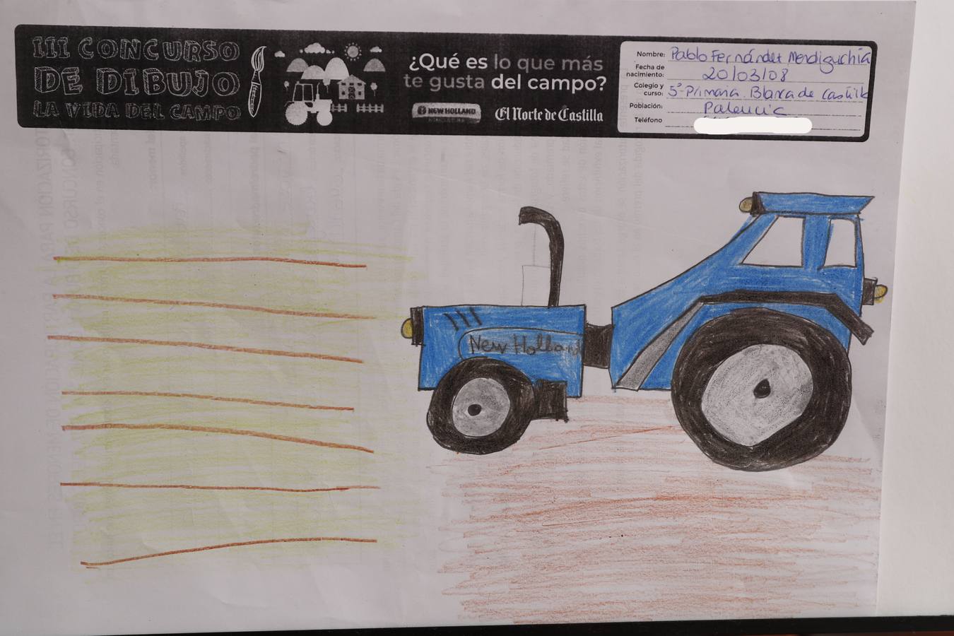 Fotos: Trabajos de 5º de Primaria en la modalidad de dibujo del III Concurso de Dibujo y Cómic &#039;La vida del campo&#039;