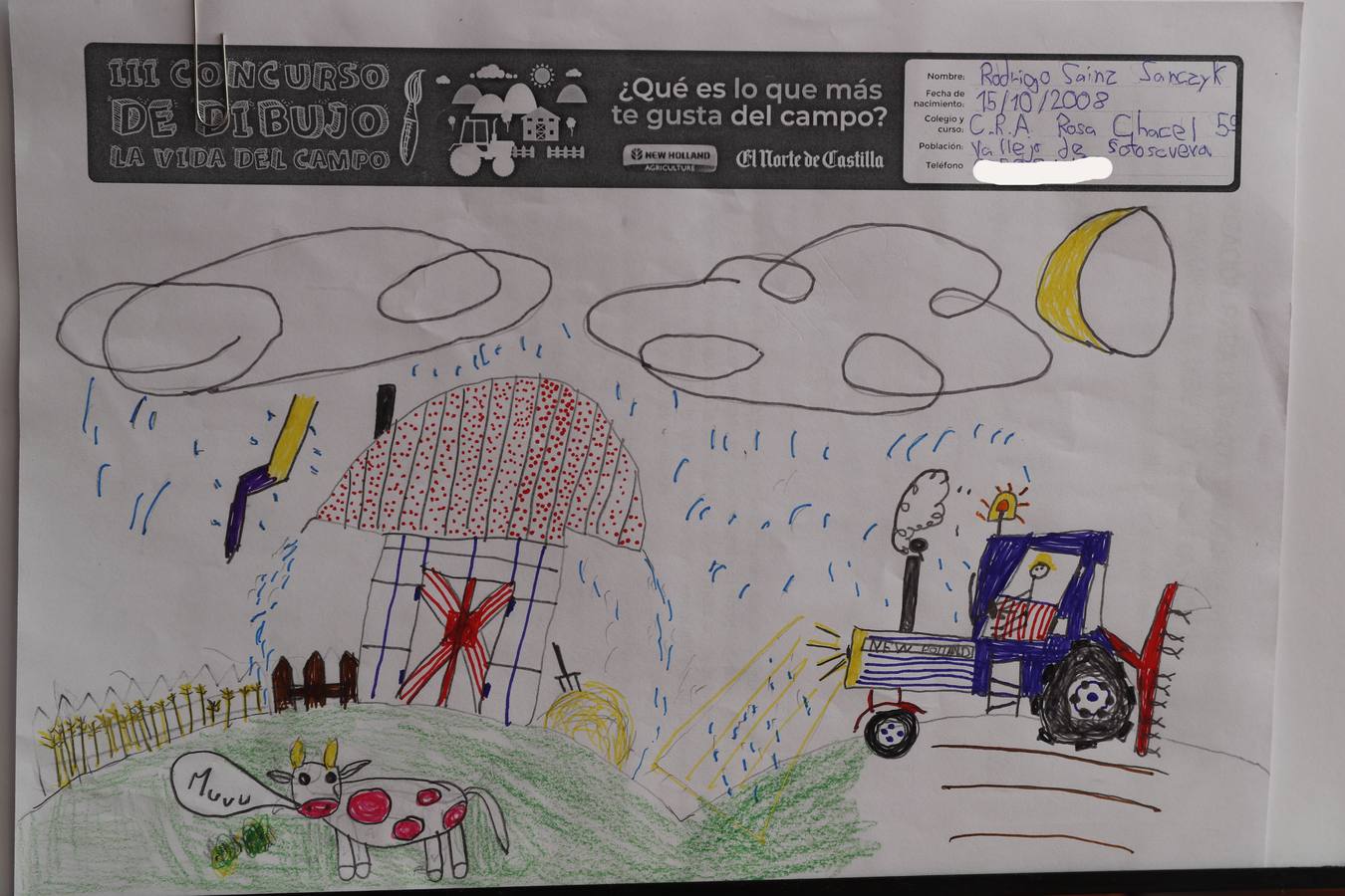 Fotos: Trabajos de 5º de Primaria en la modalidad de dibujo del III Concurso de Dibujo y Cómic &#039;La vida del campo&#039;