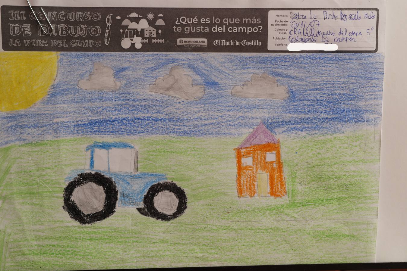 Fotos: Trabajos de 5º de Primaria en la modalidad de dibujo del III Concurso de Dibujo y Cómic &#039;La vida del campo&#039;