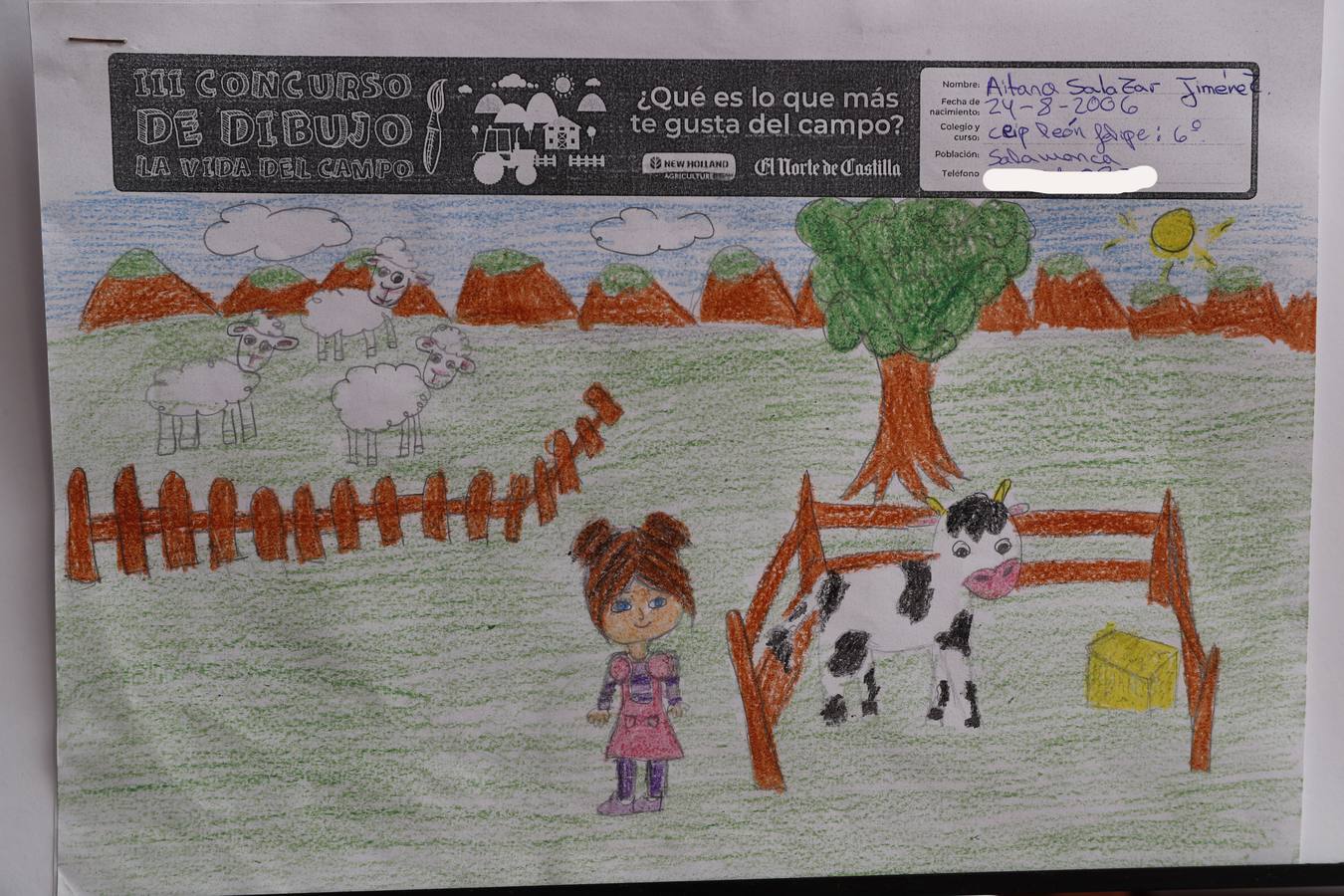 Fotos: Trabajos de 6º de Primaria en la modalidad de dibujo del III Concurso de Dibujo y Cómic &#039;La vida del campo&#039;