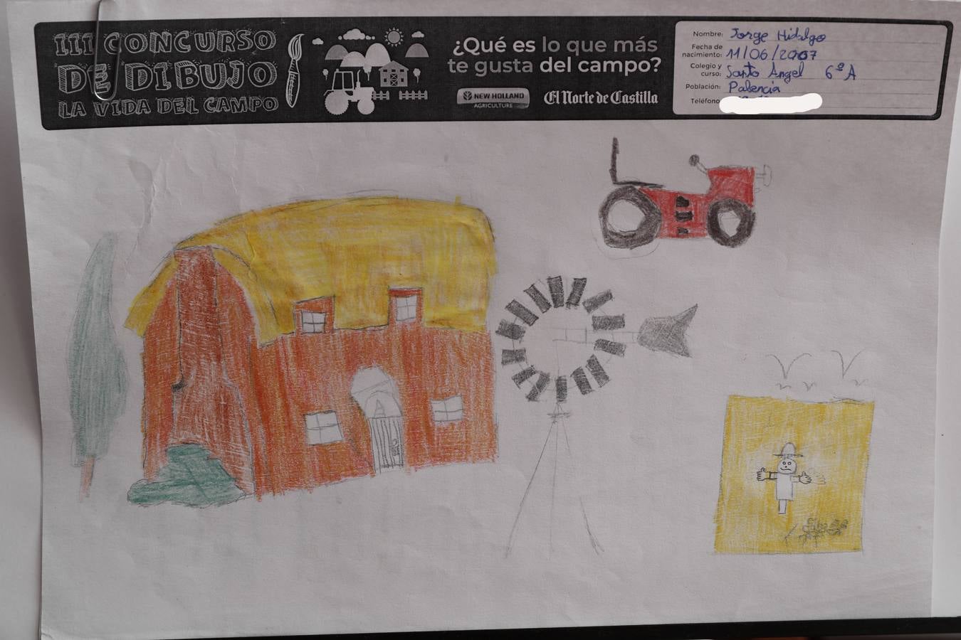 Fotos: Trabajos de 6º de Primaria en la modalidad de dibujo del III Concurso de Dibujo y Cómic &#039;La vida del campo&#039;