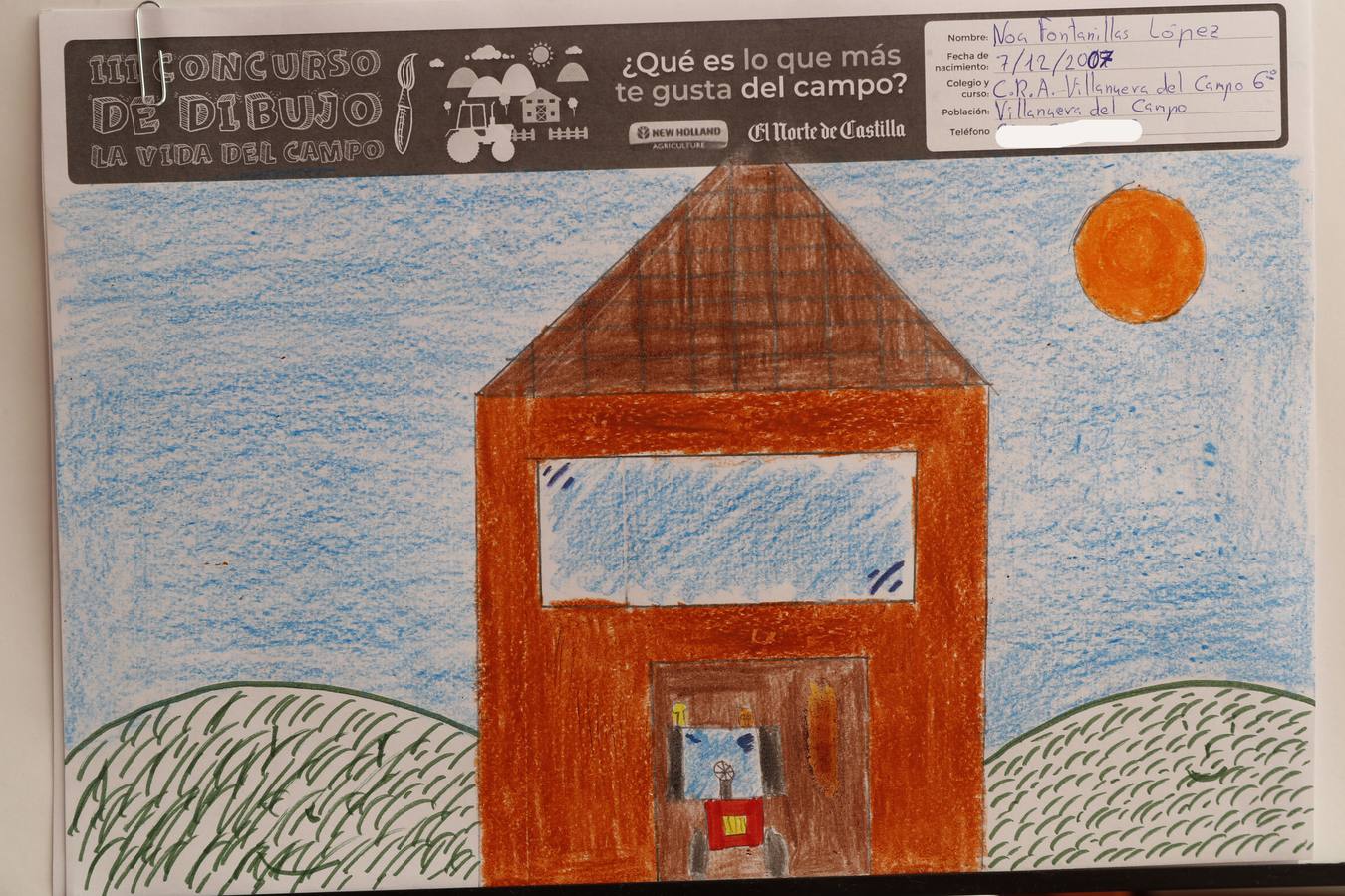 Fotos: Trabajos de 6º de Primaria en la modalidad de dibujo del III Concurso de Dibujo y Cómic &#039;La vida del campo&#039;