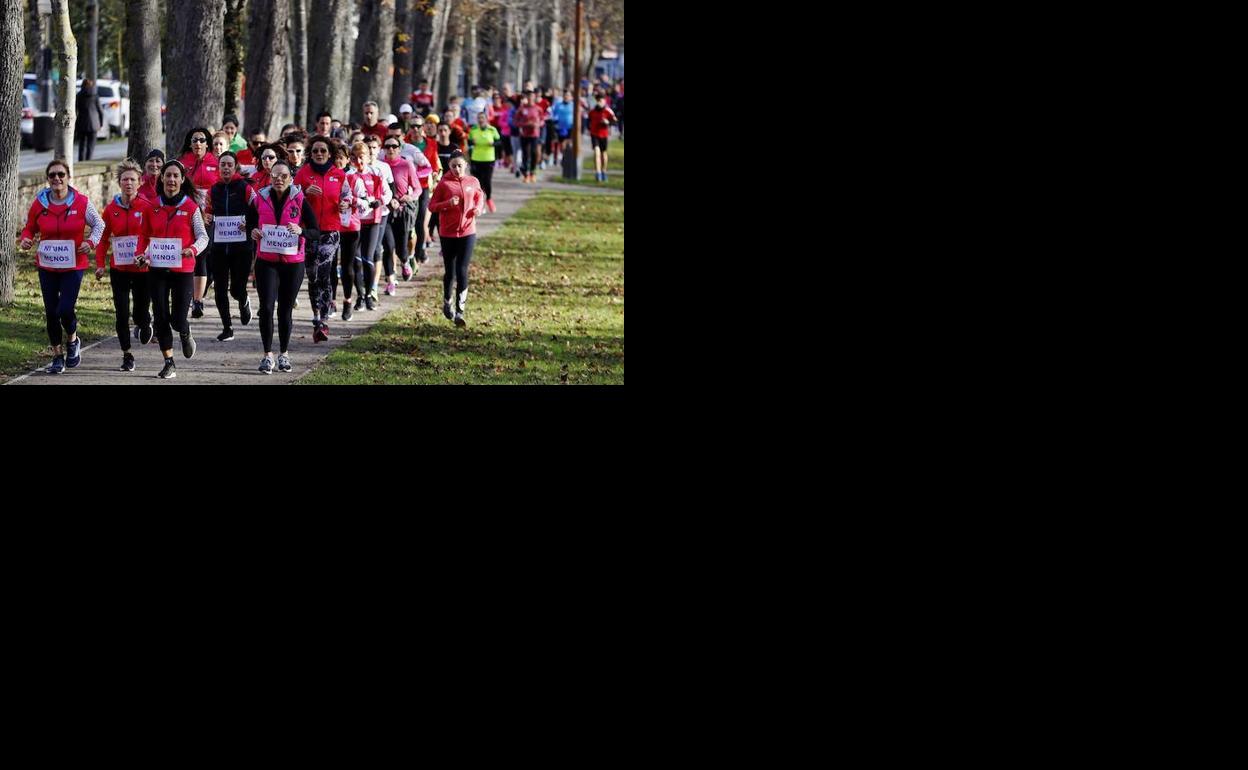 Imagen de una carrera disputada en Vitoria. 