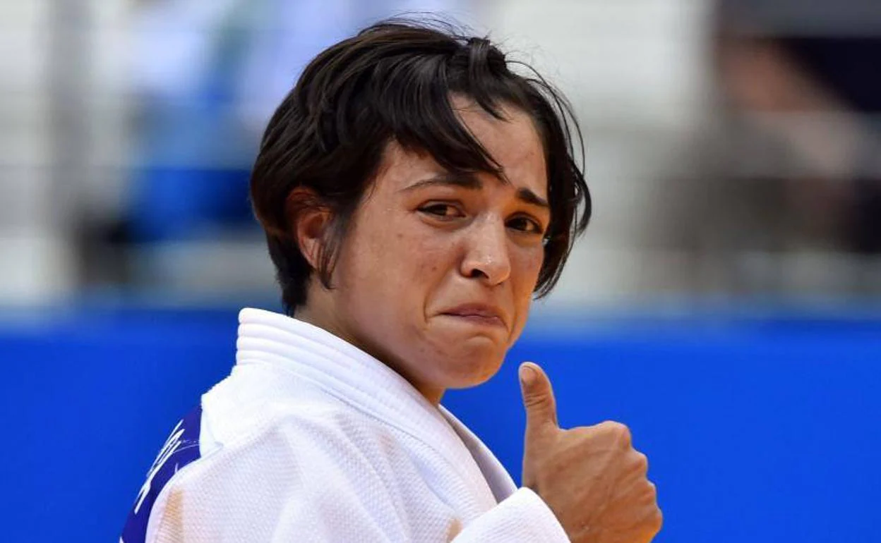 Julia Figueroa, emocionada tras lograr el bronce. 