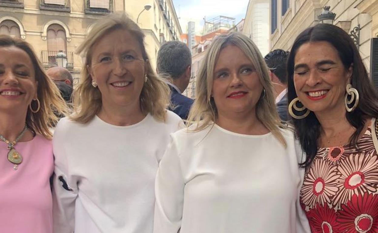 Carmen Guinda, durante el último acto oficial en el Congreso de los Diputados.