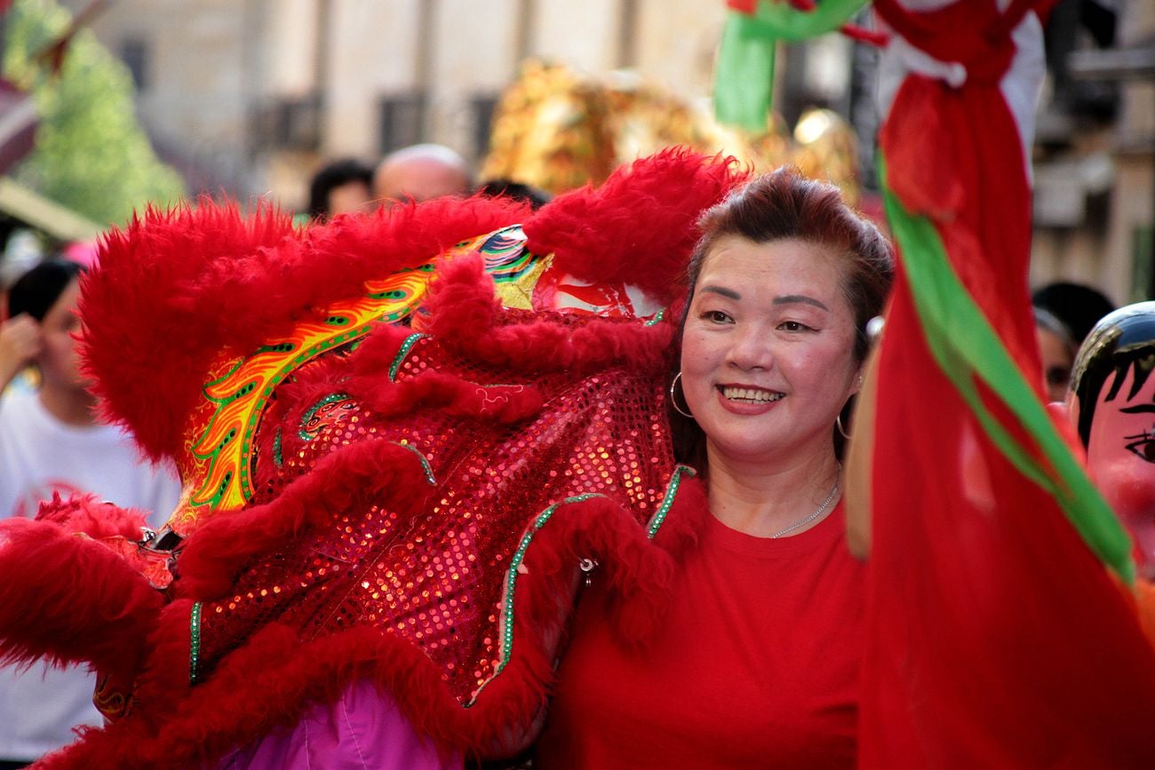 Fotos: Dragón y danza del León