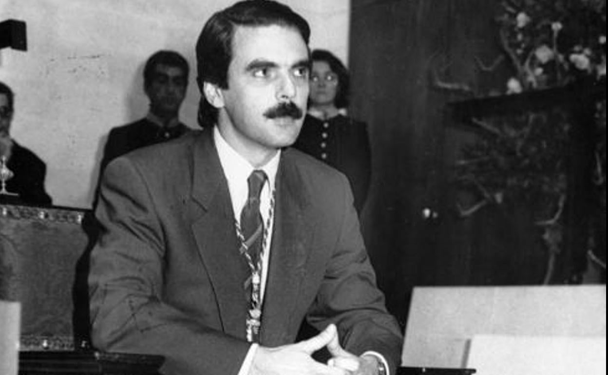 José María Aznar, en su etapa de presidente de la Junta. 