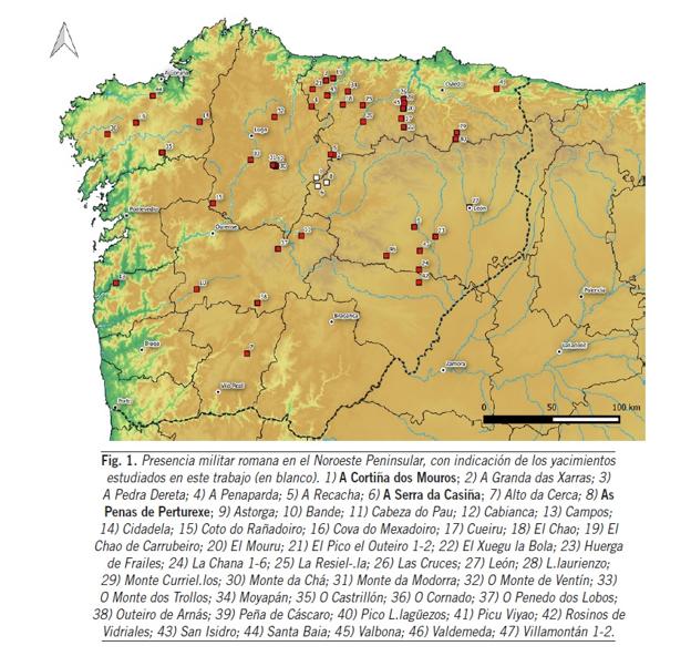 Mapa incluido en el estudio. 