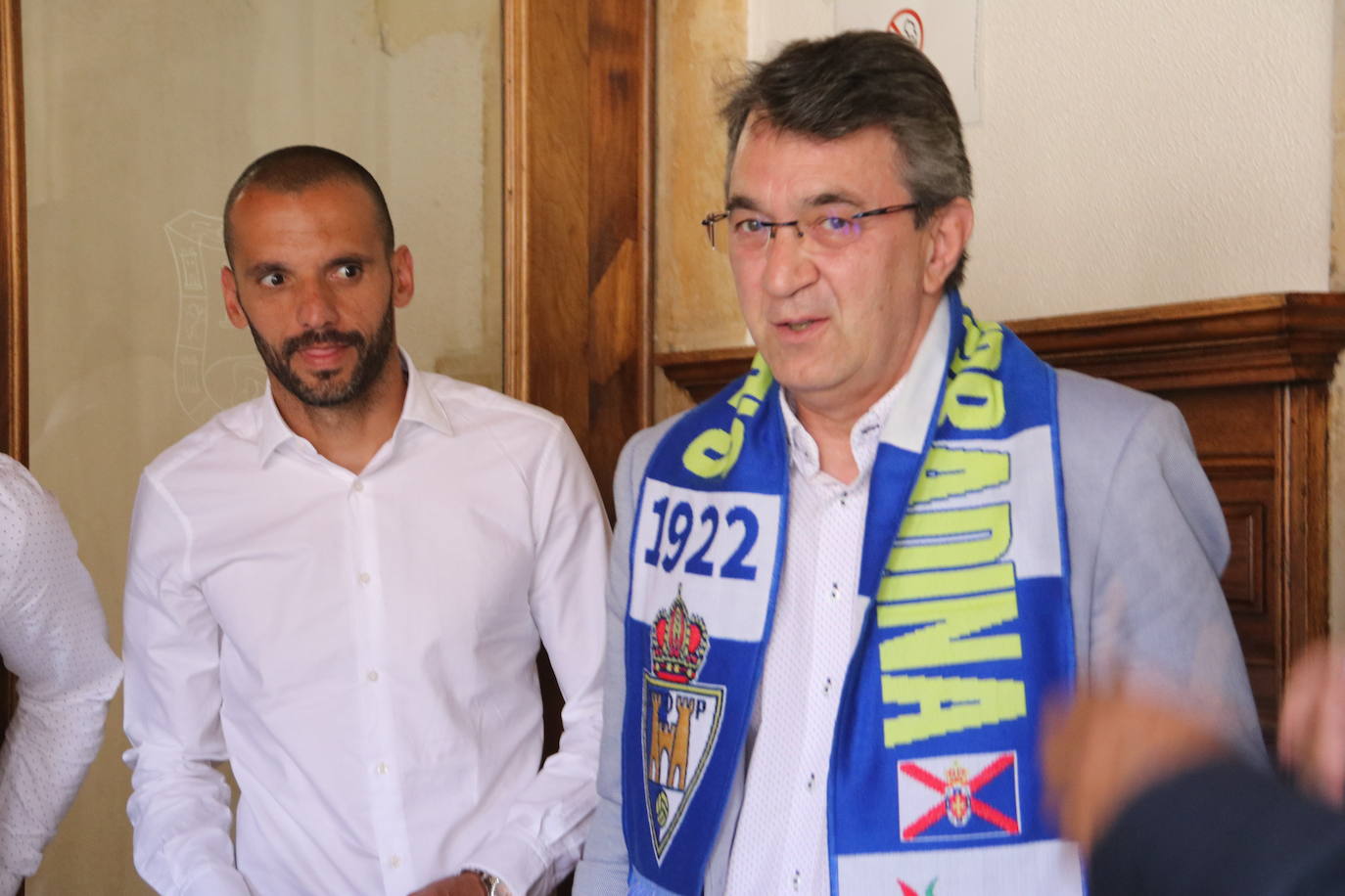 Recepción de la Ponferradina en la Diputación de León tras su ascenso a Segunda División