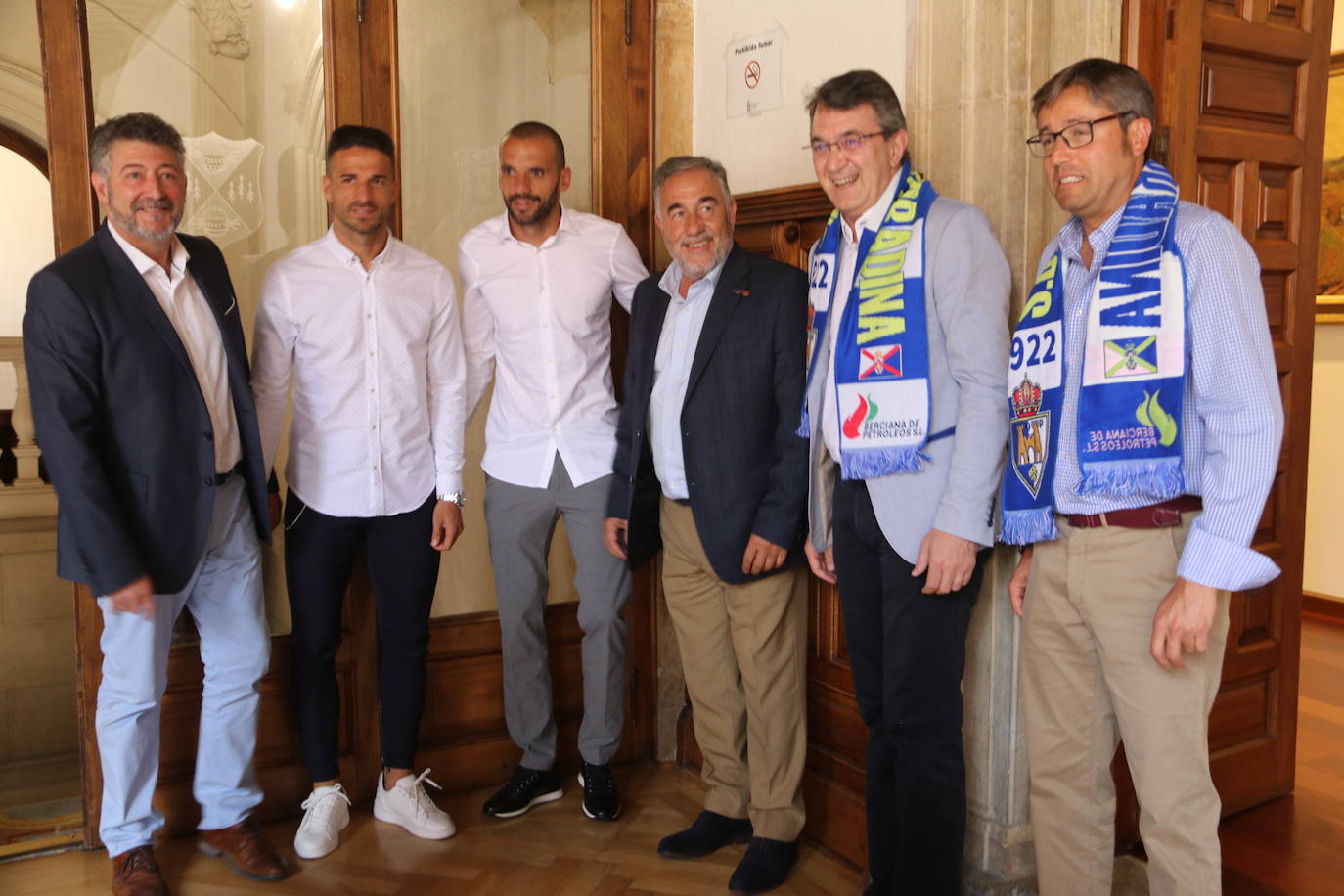 Recepción de la Ponferradina en la Diputación de León tras su ascenso a Segunda División