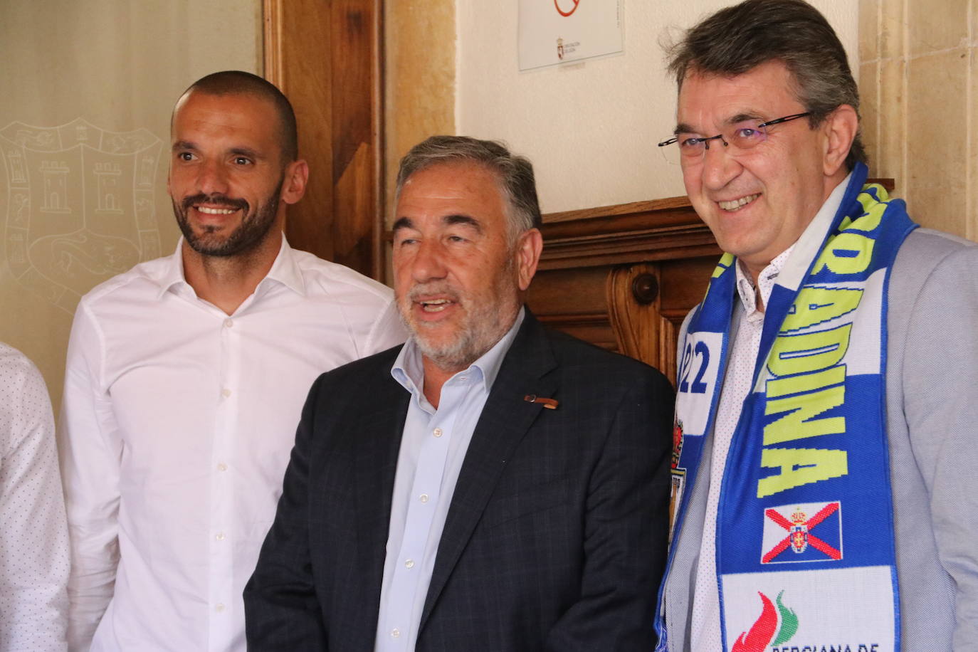 Recepción de la Ponferradina en la Diputación de León tras su ascenso a Segunda División
