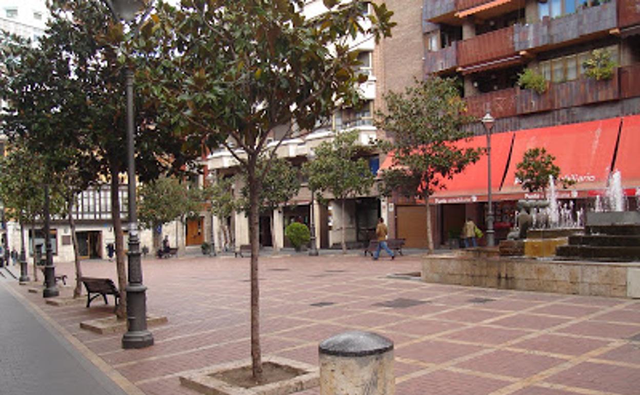 Plaza de Martí y Monsó, en Valladolid. 