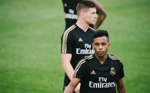 Rodrygo durante el 'stage' de Montreal.