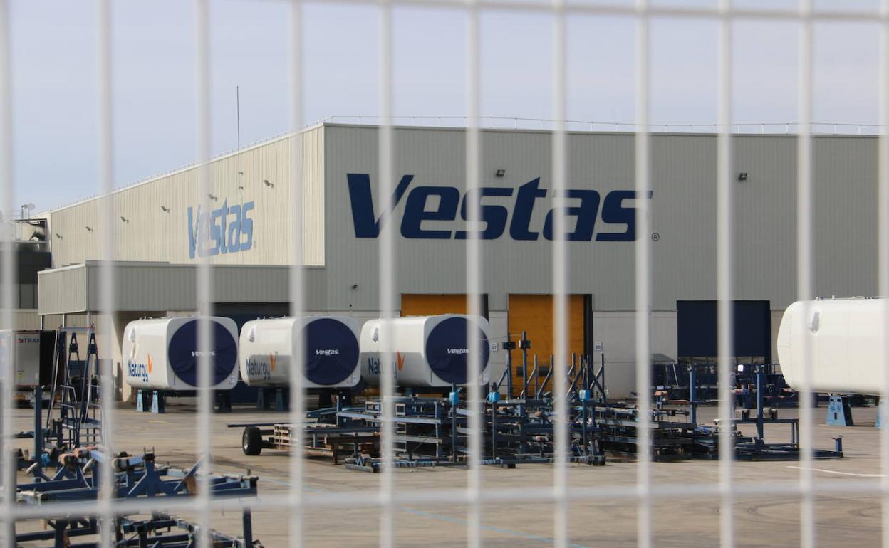 Imagen de archivo de la planta de Vestas. 